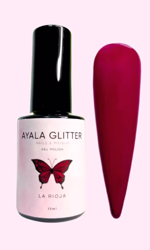 Esmalte permanente granate La Rioja Ayala Glitter