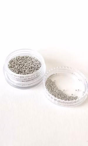 Microbolitas plateadas Silver Platinum para uñas