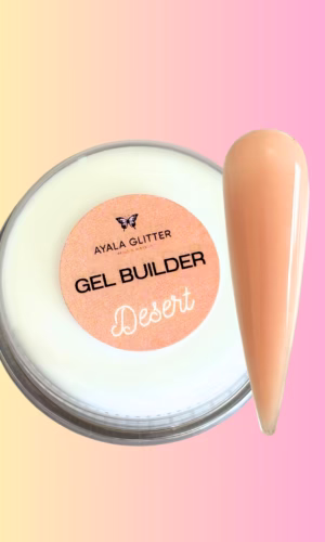 Gel Builder DESERT de alta calidad para construir y moldear uñas resistentes. Fácil aplicación para resultados profesionales.